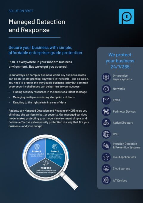 Managed Detection & Response | PatientLock